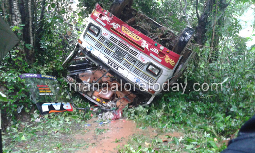 Mangaluru: 16 passengers injured as bus rolls off road at Kateel 1